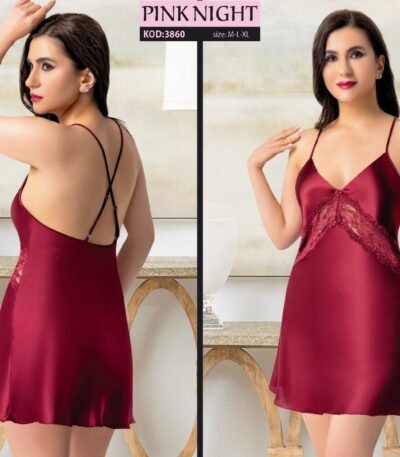 Xonçalıq dəst atlas tünd qırmızı