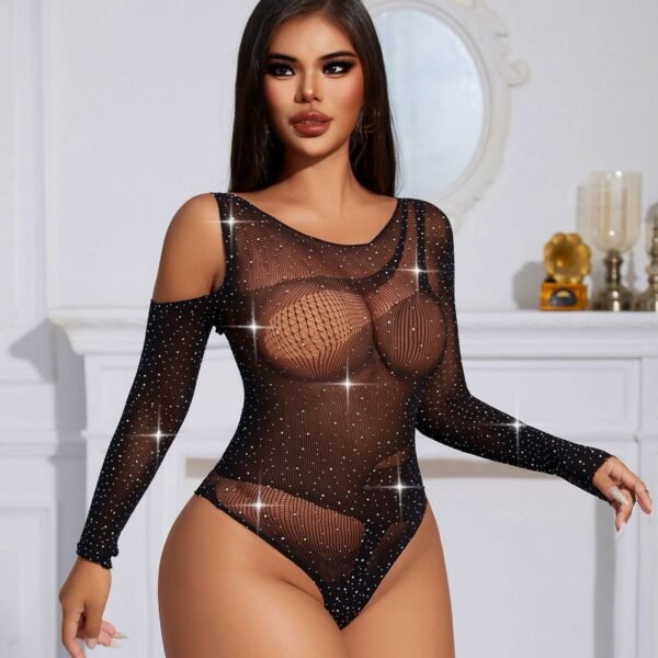 Çiyini Kəsik Detallı Kristal Bodı