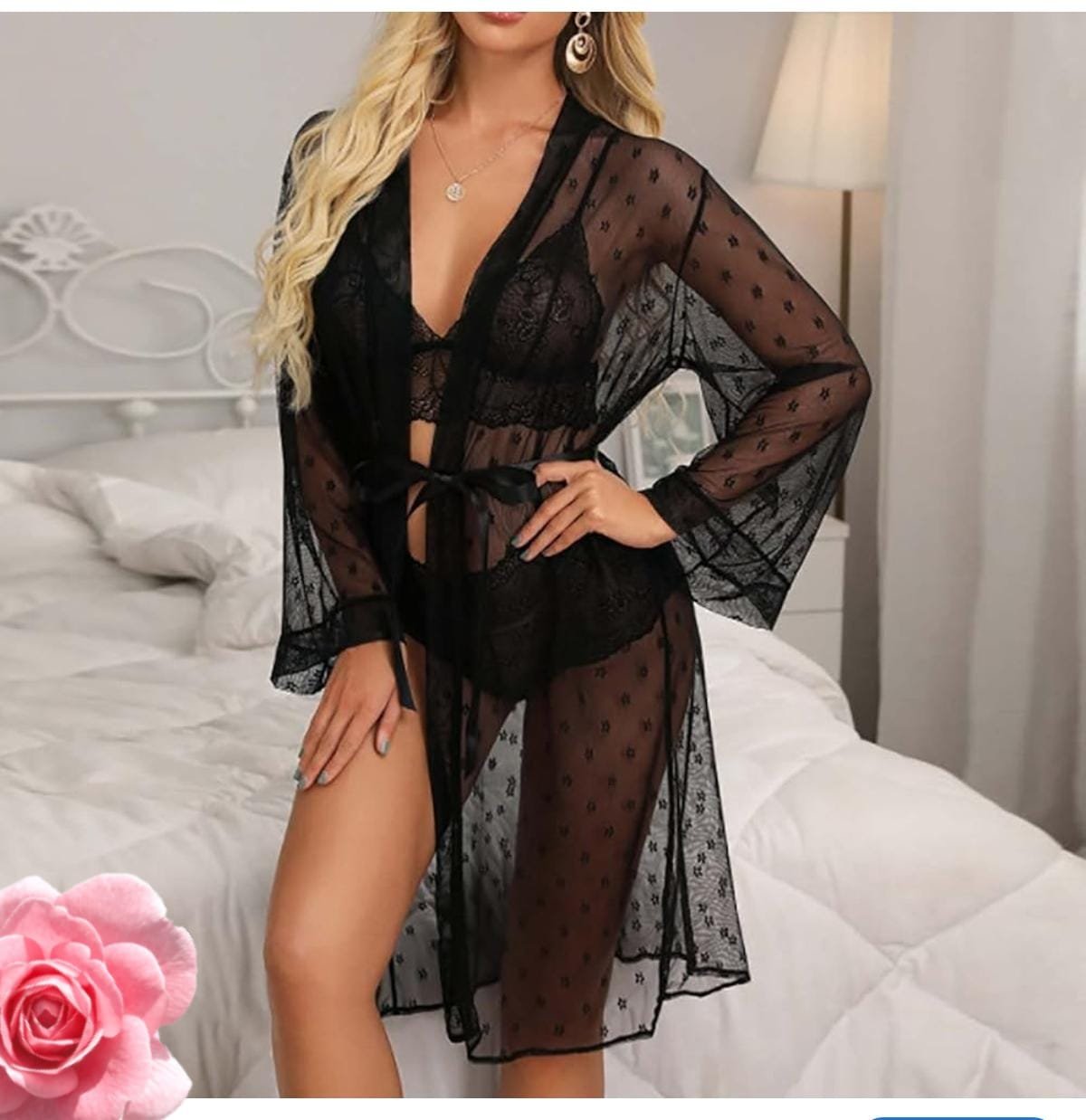 Fantaazi qara tüllü 3-lü dəst Fantaazi qara tüllü 3-lü dəst