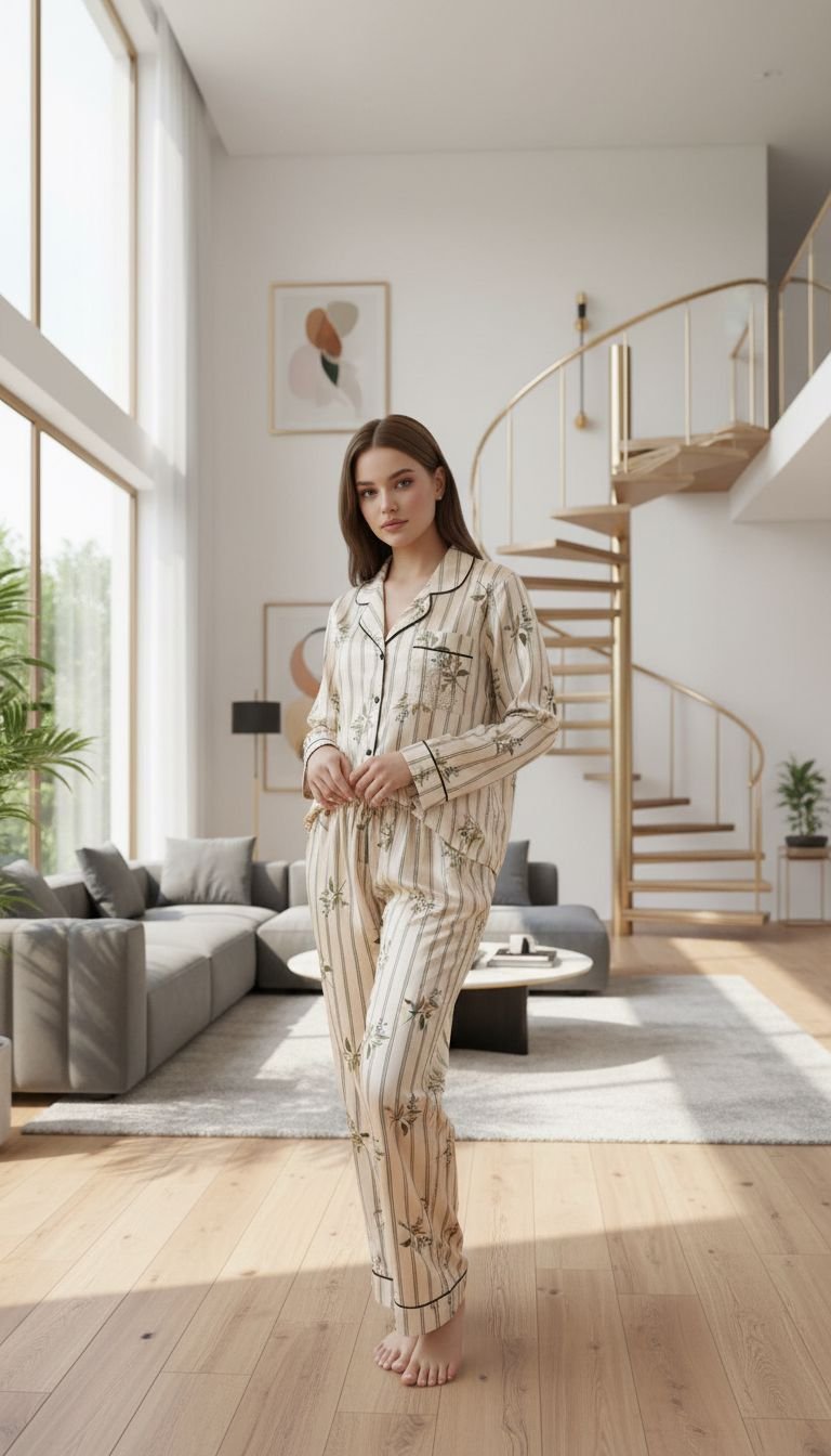 Pijama atlas çiçəkli Victoria's Secret Pijama atlas çiçəkli Victoria's Secret