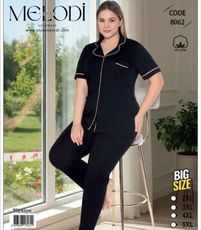 Pijama pambıq böyük ölçü Melodi