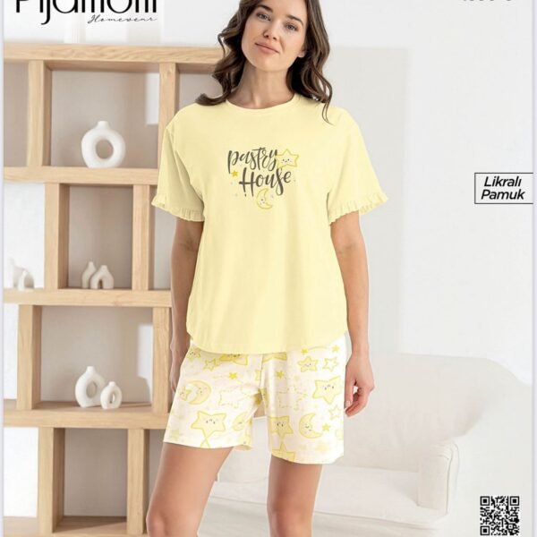 Pijama sarı ulduzlu Pijamoni