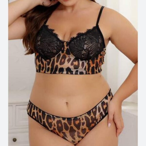 Alt geyim dəsti leopard naxışlı