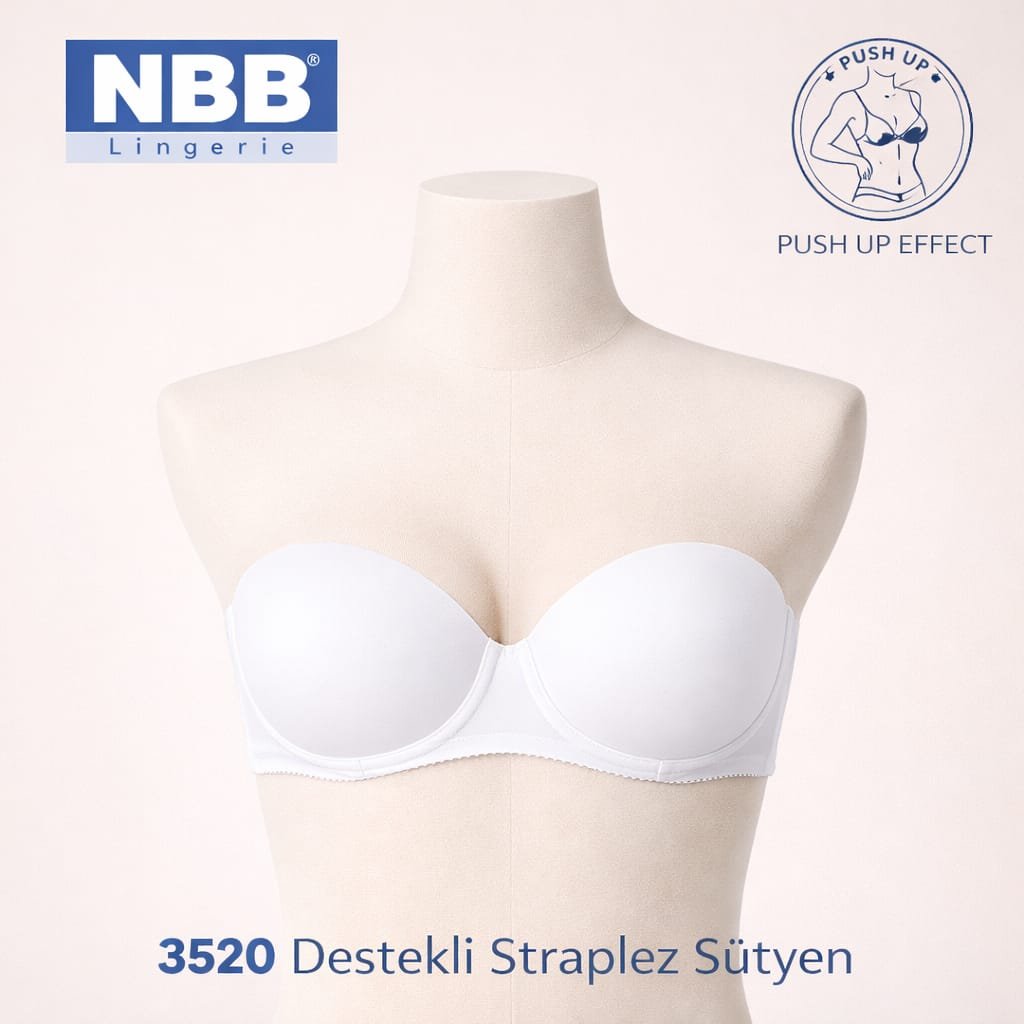 Büstqalter 3520 dəstəkli straplez Büstqalter 3520 dəstəkli straplez