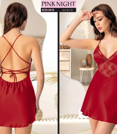 Fantazi saten gecəlik