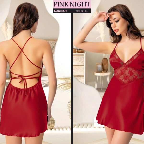 Fantazi saten gecəlik