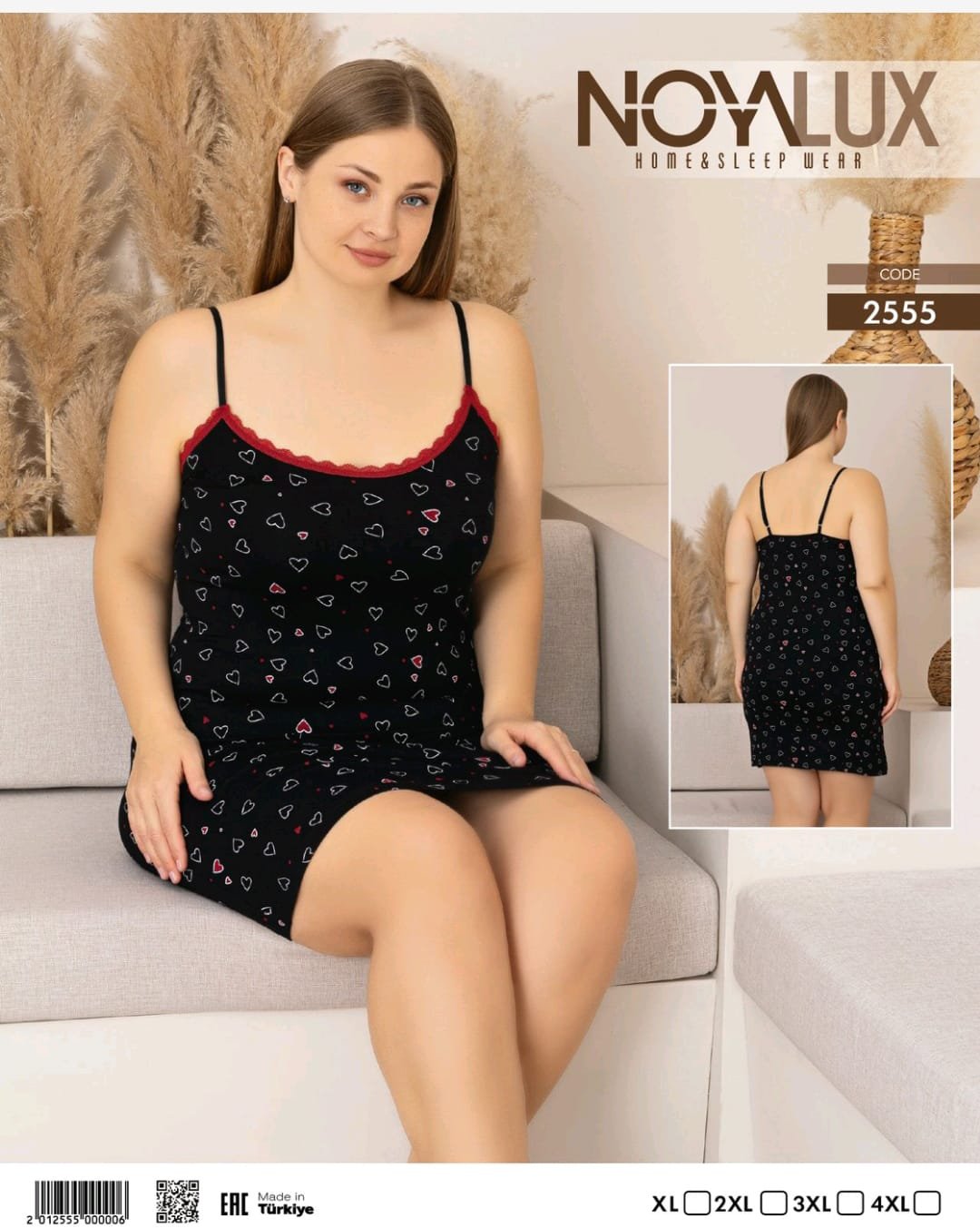 Pijama qara ürəkli gecəlik Pijama qara ürəkli gecəlik