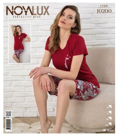 Pijama qırmızı kapri dəst