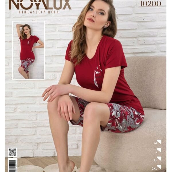 Pijama qırmızı kapri dəst