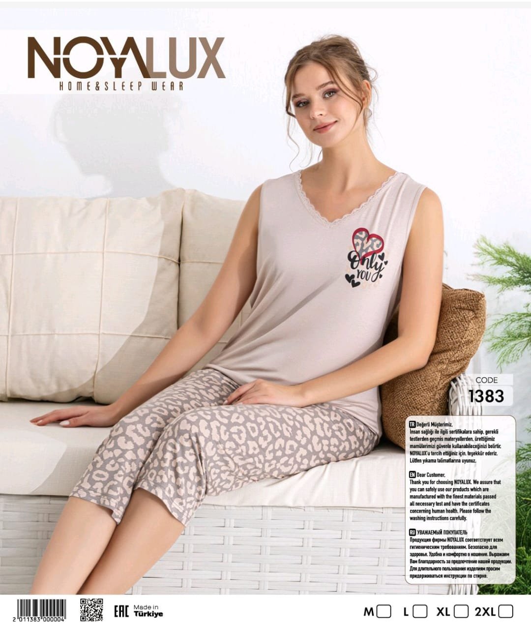 Pijama leopard kapri dəst Pijama leopard kapri dəst