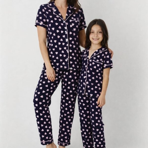 Pijama ürəkli uşaq