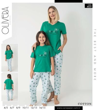Pijama yaşıl uşaq