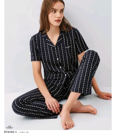 Pijama Pierre Cardin tünd naxışlı