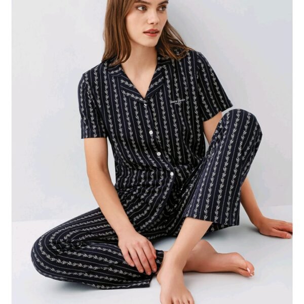 Pijama Pierre Cardin tünd naxışlı