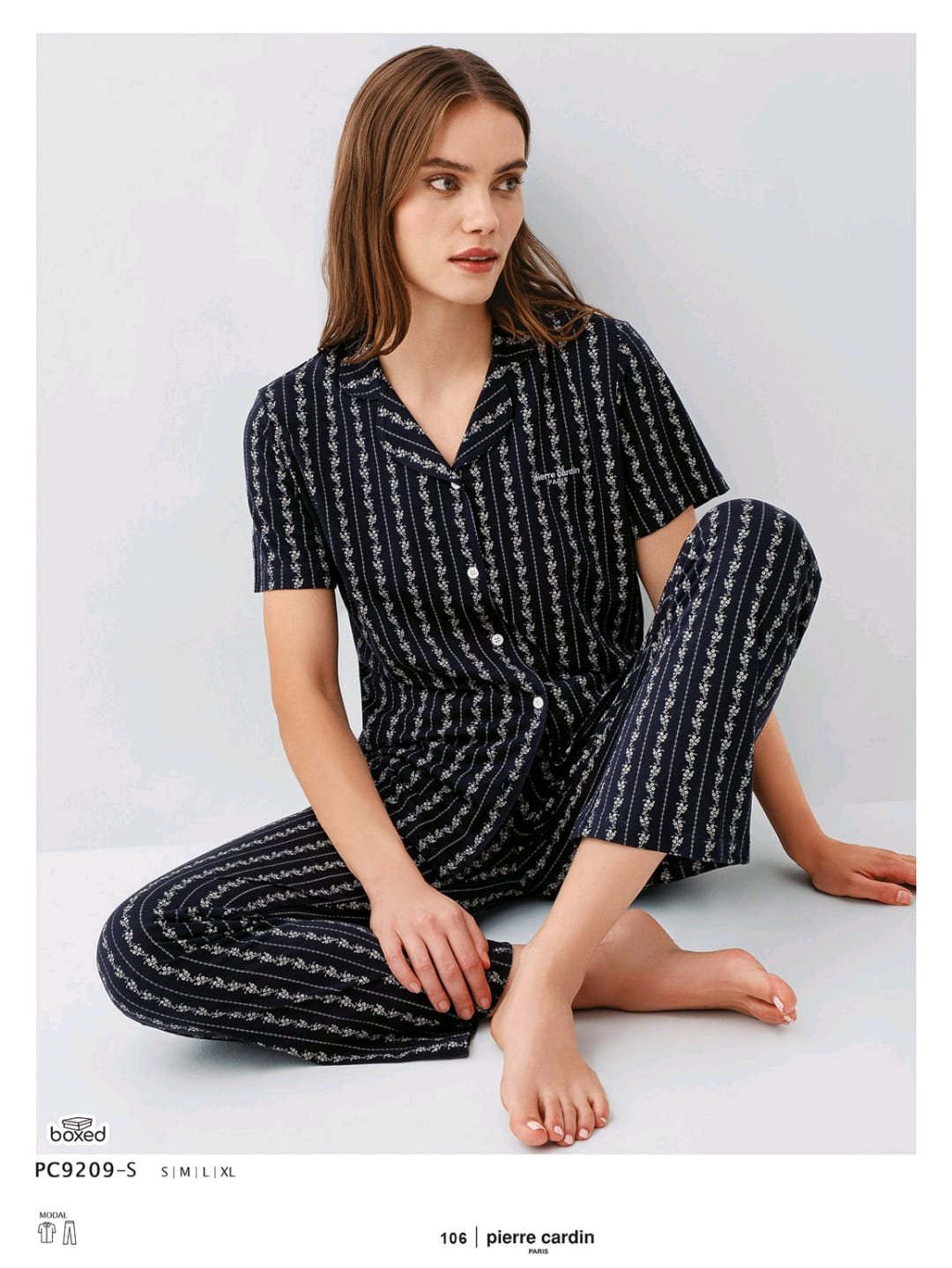 Pijama Pierre Cardin tünd naxışlı Pijama Pierre Cardin tünd naxışlı