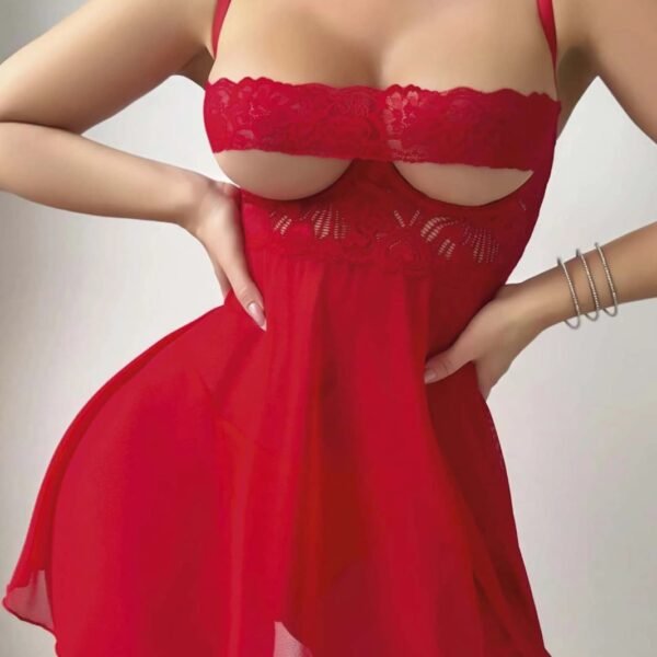 Fantazi qırmızı krujeva