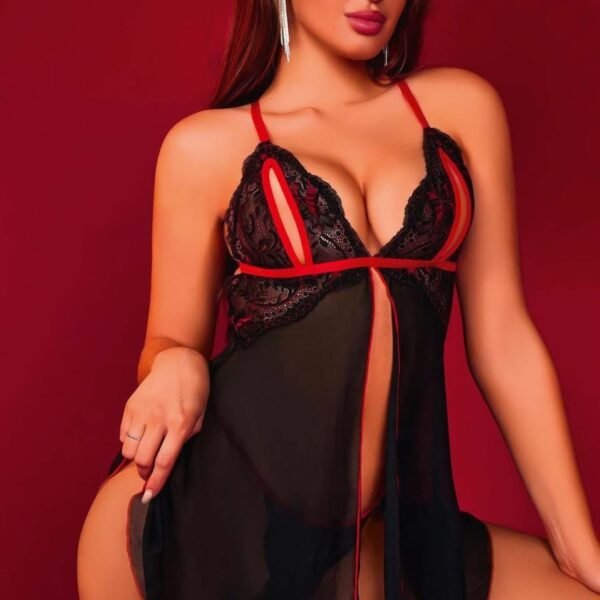 Fantazi qara-qırmızı tullu