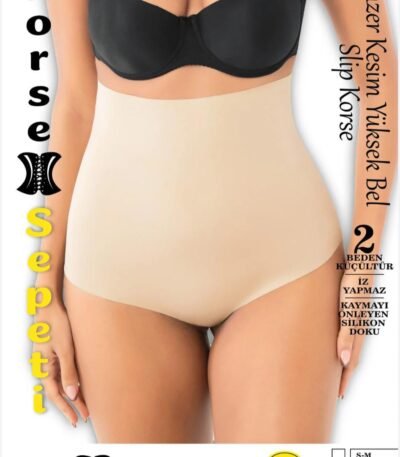 Korse lazer yüksək bel slip