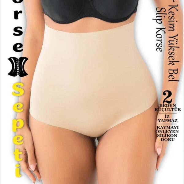 Korse lazer yüksək bel slip