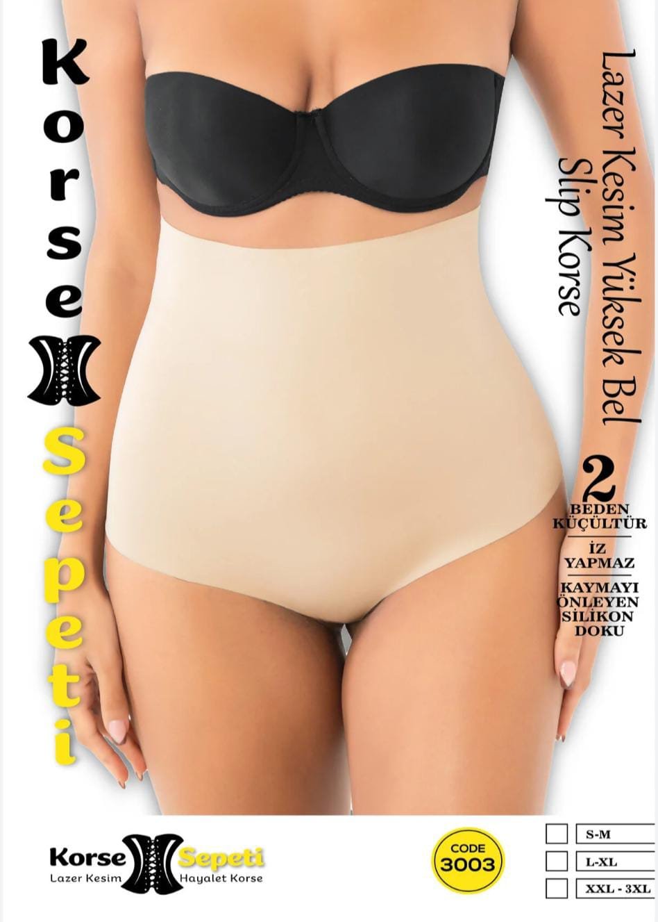 Korse lazer yüksək bel slip Korse lazer yüksək bel slip