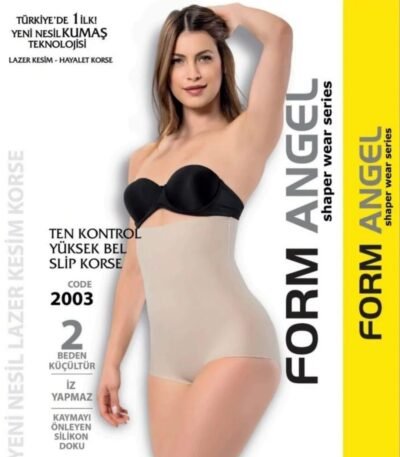 Korse lazer slip yüksək bel