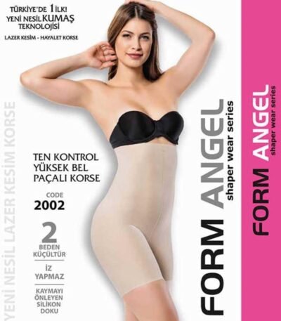 Korse lazer yüksək bel paçalı