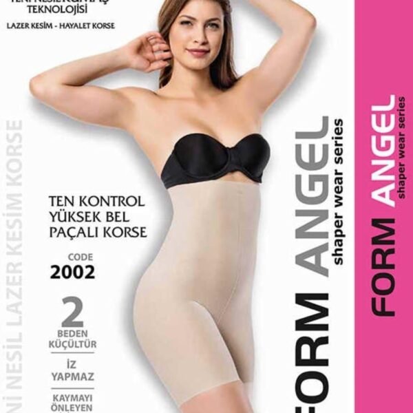 Korse lazer yüksək bel paçalı