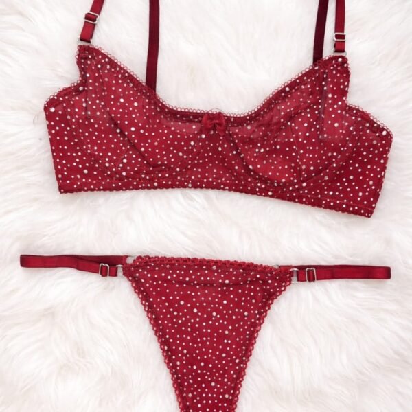 Xallı büstqalter dəsti