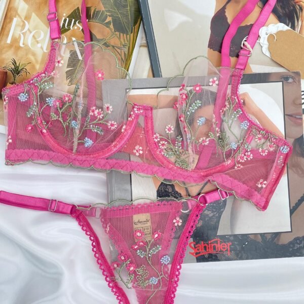 Büstqalter güllü çəhrayı