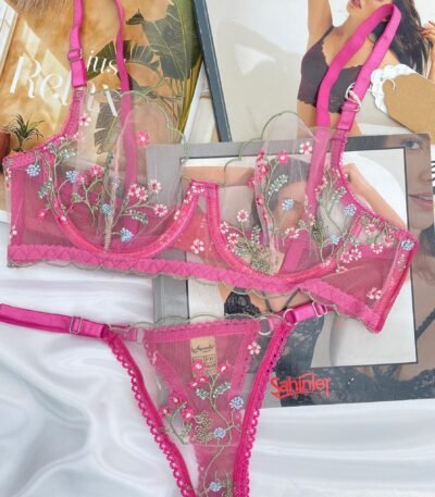 Büstqalter güllü çəhrayı