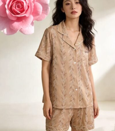 Pijama naxışlı qısaqol
